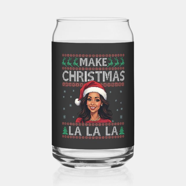 Make Christmas La La La La Ugly Xmas Sweater Kamal Dosenglas (Vorderseite)