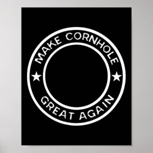 Make Cornhole Great Again Turnier Team Trikot Poster