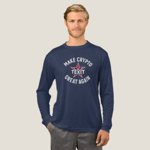 Make Crypto Great Again Bella+Leinwand Tri-mix Lon Tri-Blend Shirt