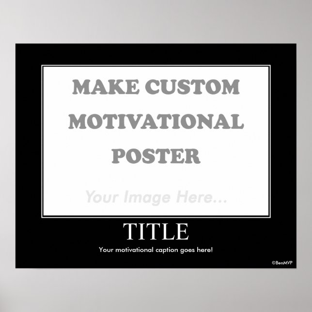 Make Custom Motivational Poster (Landscape) (Vorne)