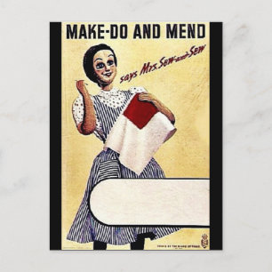 Make - Do and Mend Postkarte