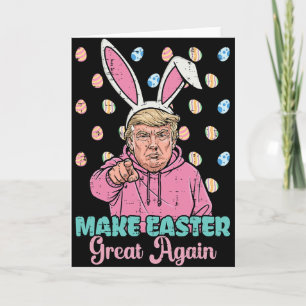 Make Easter Great Again Trump Bunny Lustig Frauen Karte
