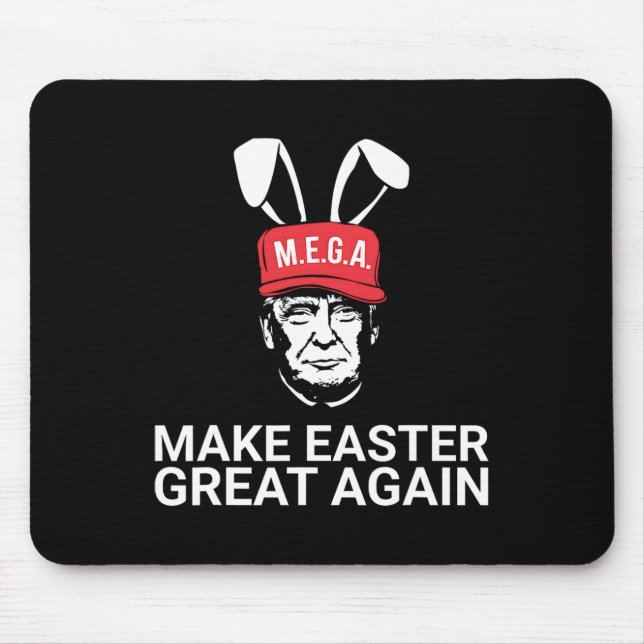 Make Easter Great Again Trump  Mousepad (Vorne)