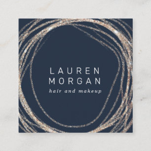 Make eup moderne Imitate Gold wirbeln Platz Visite Quadratische Visitenkarte