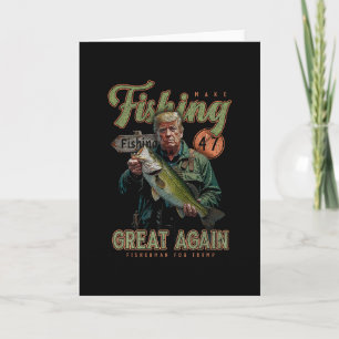 Make Fishing Great Again Lustig B Fischen Donald T Karte