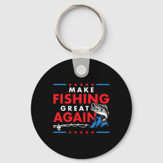 Make Fishing Great Again Lustiger Angler Fischer  Schlüsselanhänger
