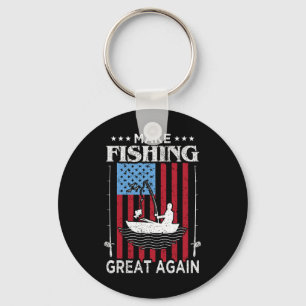 Make Fishing Great Again Trump Lustiger Angler Ang Schlüsselanhänger