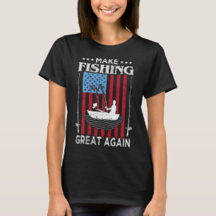 Make Fishing Great Again Trump Lustiger Angler Ang T-Shirt