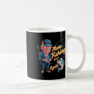 Make Fishing Great Again Trump Lustiger Fischer An Kaffeetasse