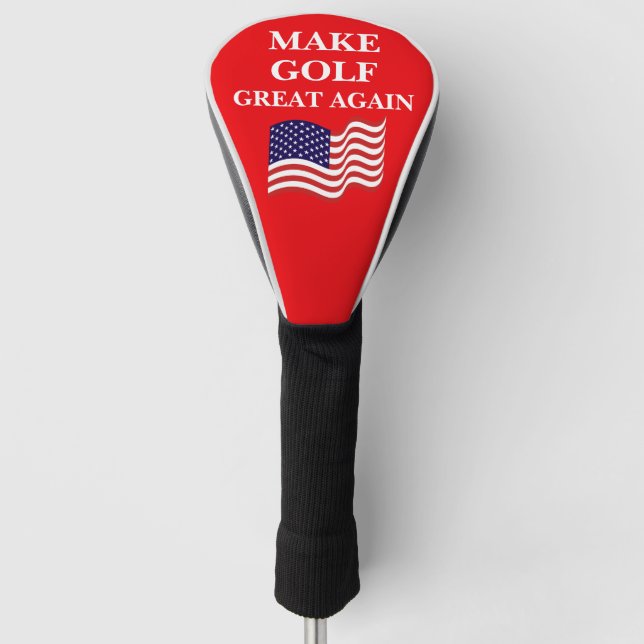 Make Golf Great Again Lustig Headcover (Vorderseite)