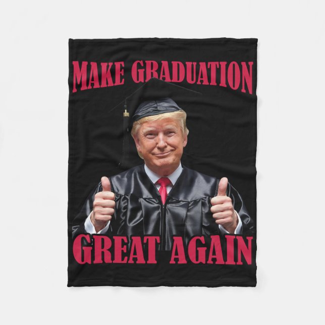 Make Graduation Great Again Lustig Donald Trump Gr Fleecedecke (Vorderseite)