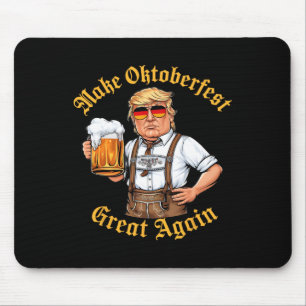 Make Great Again Lustiger Trump Trinkt Bier Prost Mousepad