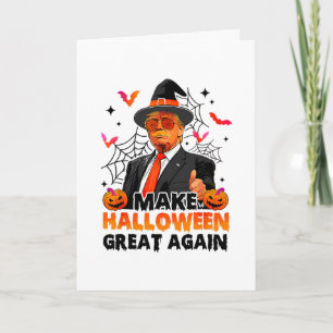 Make Halloween Great Again Lustig Trump Gruselig T Karte