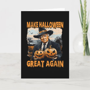 Make Halloween Great Again Lustig Trump Hexe Jack Karte