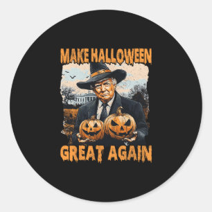 Make Halloween Great Again Lustig Trump Hexe Jack Runder Aufkleber