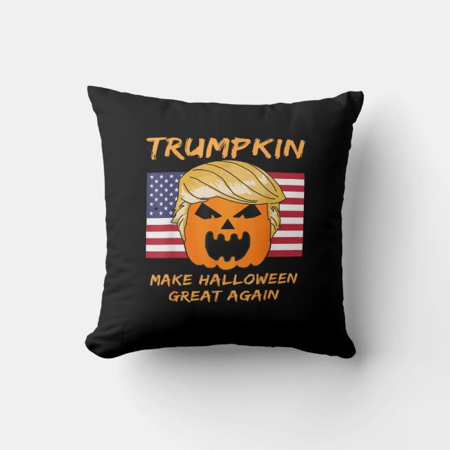 Make Halloween Great Away Trumpkin Kissen (Vorderseite)