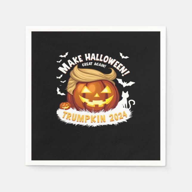 Make Halloween Great Away Trumpkin Serviette (Vorderseite)