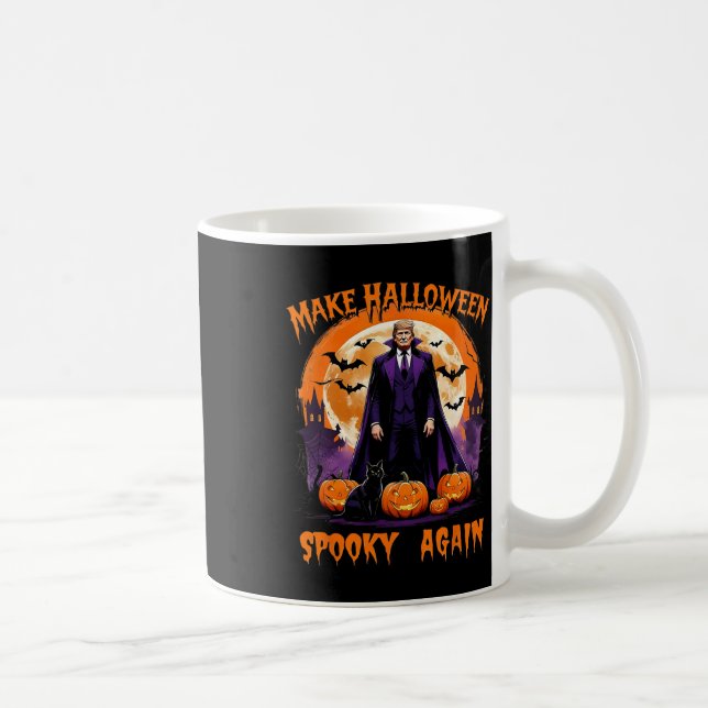 Make Halloween Spooky Again Funny Trump Halloween  Kaffeetasse (Rechts)