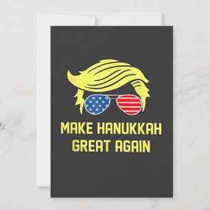 Make Hanukkah Great Again Trump Jüdisch  Einladung