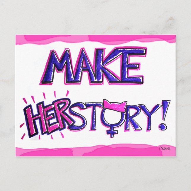 Make HERstory Postkarte (Vorderseite)