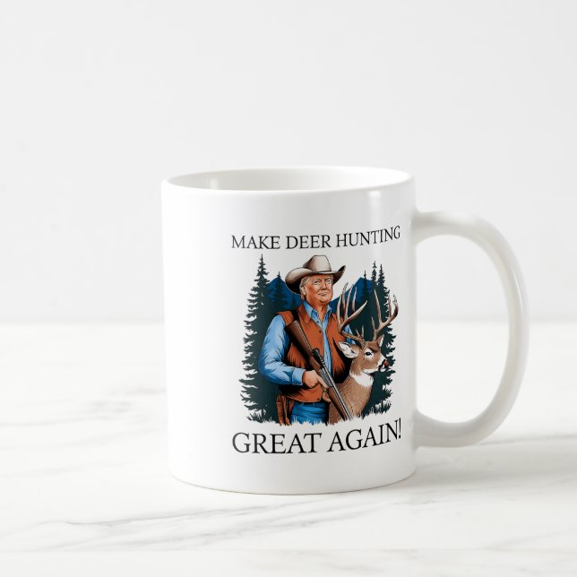 Make Hunting Great Again Hirsch Entenjagd Trump  Kaffeetasse (Rechts)