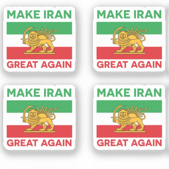 Make Iran Great Again Persian II Aufkleber (Vorderseite)