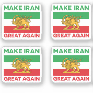 Make Iran Great Again Persisch II Aufkleber