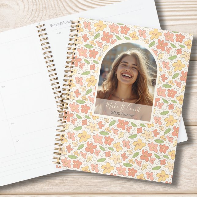 Make It Count: Photo Weekly Monthly Planner Planer (Modern Photo Personalized Planner)