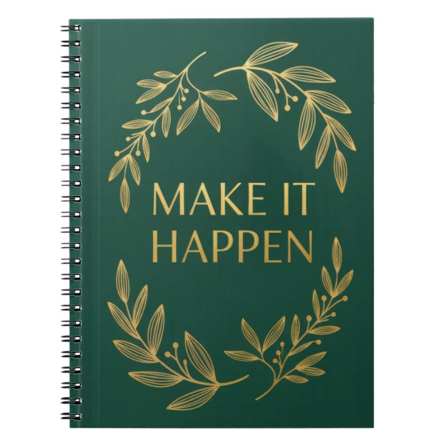 Make It Happen Journal Notizblock (Vorderseite)