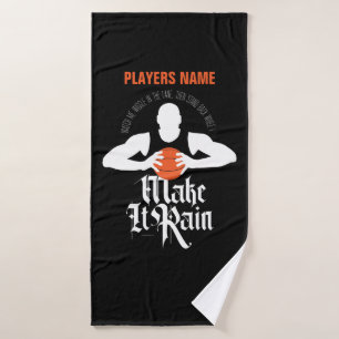 Make It Rain (Basketball) Badetuch Badehandtuch