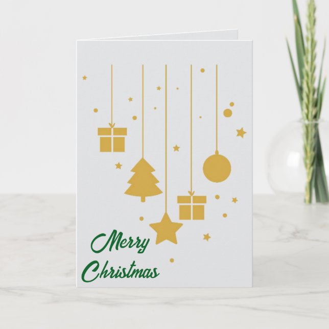 Make It Yours: Custom Folded Christmas Card Karte (Vorderseite)