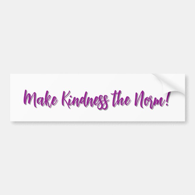 Make Kindness the Norm! Autoaufkleber (Vorne)
