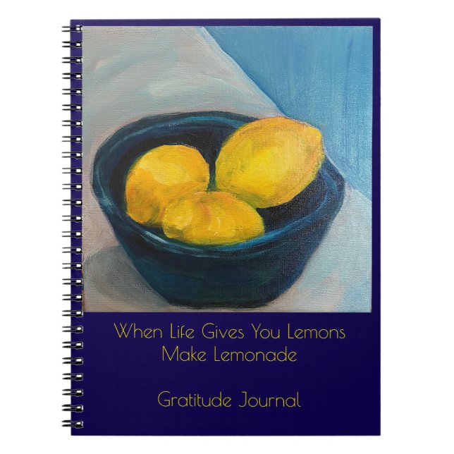 "MaKe Lemonade" Gratitude Journal  Notizblock (Vorderseite)