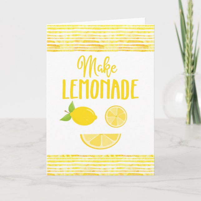 Make Lemonade Greeting Card Karte (Vorderseite)