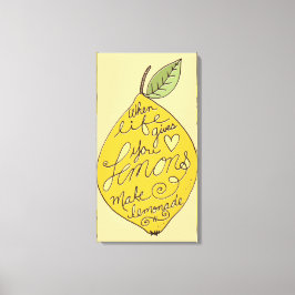 Make Lemonade Lemon Leinwanddruck