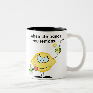 Make Lemonade Zweifarbige Tasse