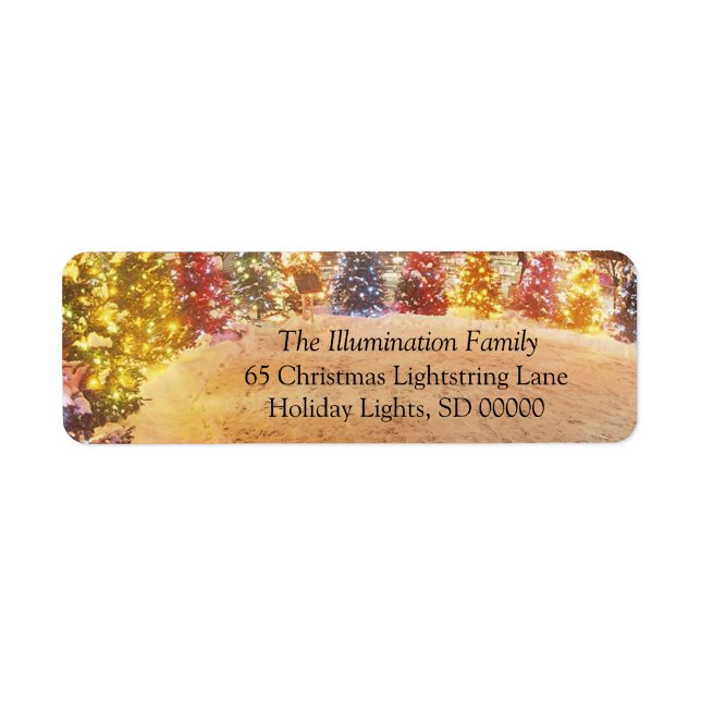 Make Merry Christmas Cards Address Label (Vorne)