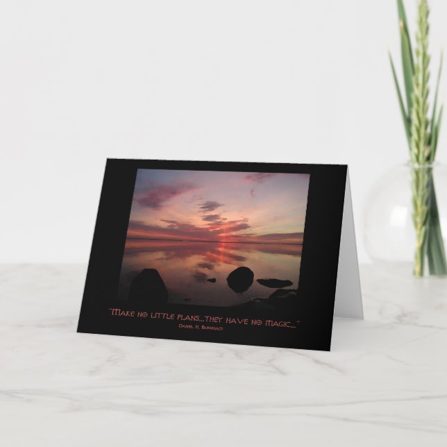 "Make No Little Plans" Einladung (Vorderseite)