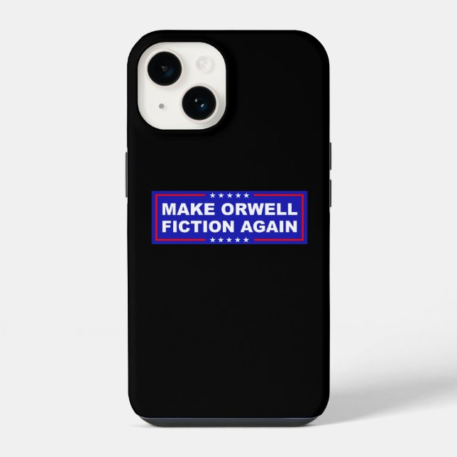Make Orwell Fiktion Wieder iPhone Hülle (Rückseite)