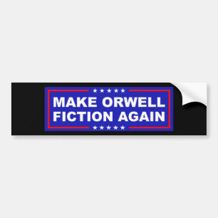 Make Orwell wieder Fiktion Autoaufkleber