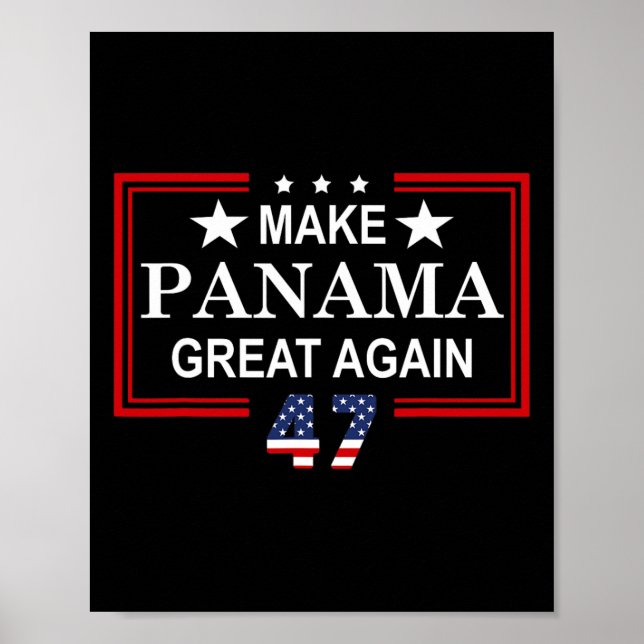 Make Panama Great Again Flag  Poster (Vorne)