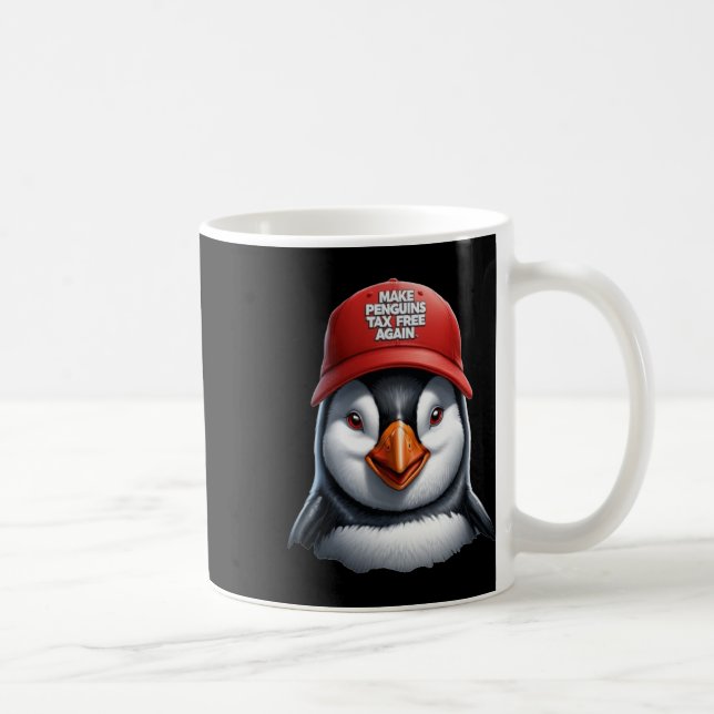 Make Penguin Steuerfrei Again - Pinguine gegen Tru Kaffeetasse (Rechts)