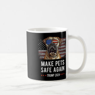 Make Pets Safe Again Bullmastiff Hund Trump  Kaffeetasse