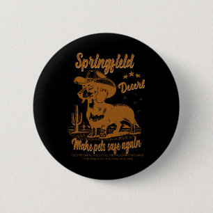 Make Pets Safe Again Cowboy Dachshund Hund Abstimm Button