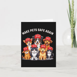 Make Pets Safe Again Lustig Trump Wahl 2024 Karte