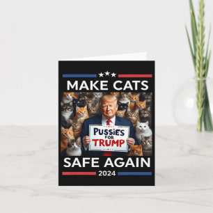 Make Pets Safe Again Trump 2024 Rettet Unsere Haus Karte