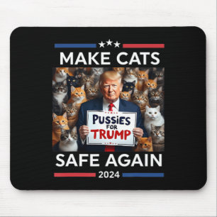 Make Pets Safe Again Trump 2024 Rettet Unsere Haus Mousepad