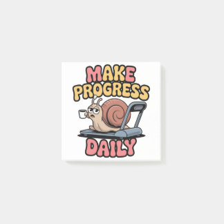 Make Progress Daily Post-it Klebezettel