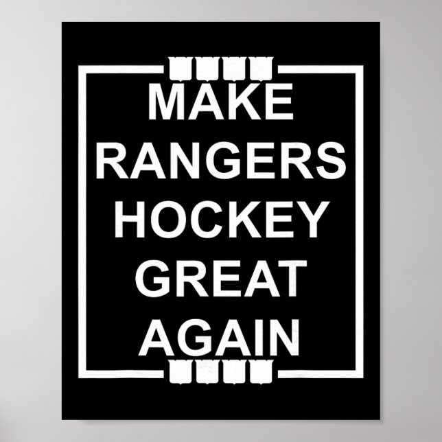 Make Rangers Hockey Great Again  Poster (Vorne)