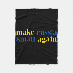 Make Russia Small Again Ukraine-Flaggenfarbe Fleecedecke